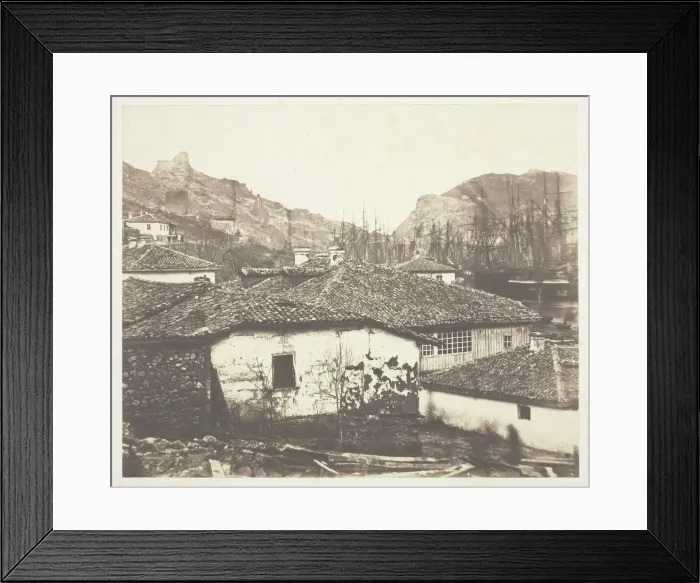 Framed Print : Cottages at Balaklava, 1855. Creator: Roger Fenton Framed Print : Cottages at Balaklava, 1855. Creator: Roger Fenton