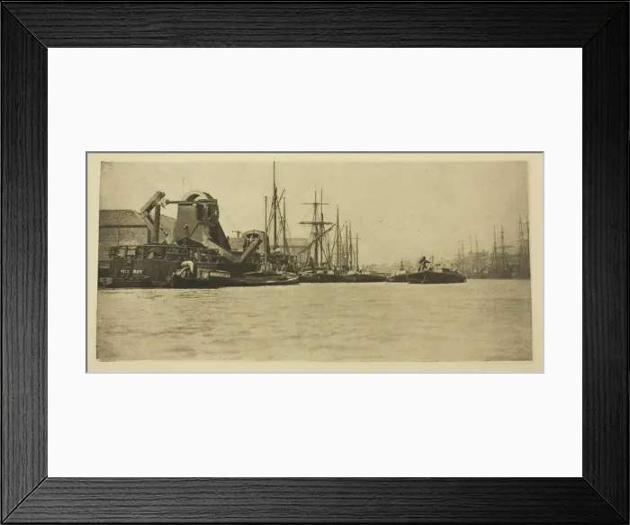 Framed Print : Toil and Grime, 1887. Creator: Peter Henry Emerson Framed Print : Toil and Grime, 1887. Creator: Peter Henry Emerson
