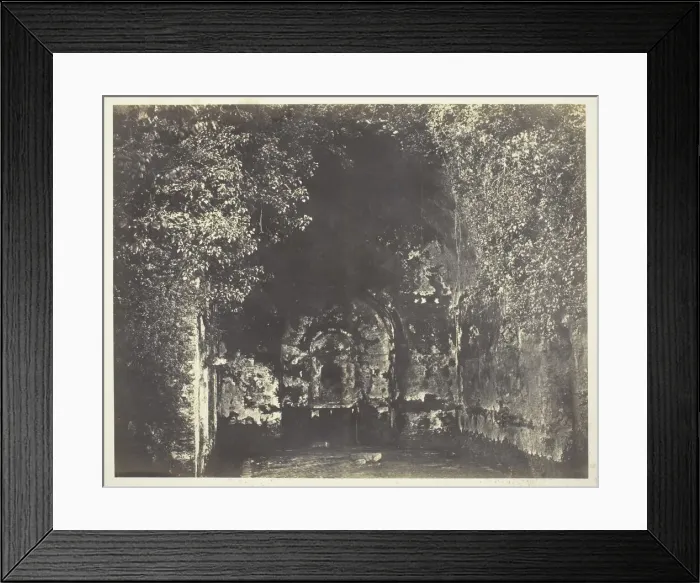 Framed Print : The Grotto of Egeria, Rome, c. 1858. Creator: Robert MacPherson Framed Print : The Grotto of Egeria, Rome, c. 1858. Creator: Robert MacPherson