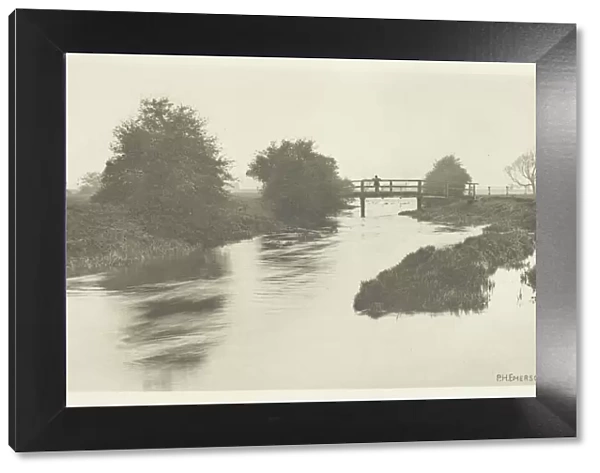 Footbridge Near Tottenham, 1880s. Creator: Peter Henry Emerson