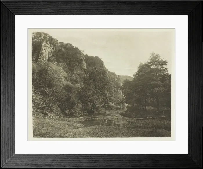 Framed Print : Tissington Spires, Dove Dale, 1880s. Creator: Peter Henry Emerson Framed Print : Tissington Spires, Dove Dale, 1880s. Creator: Peter Henry Emerson