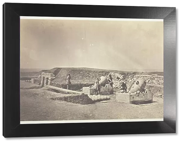 Mortar Batteries in front of Picquet House, Light Division, 1855. Creator: Roger Fenton