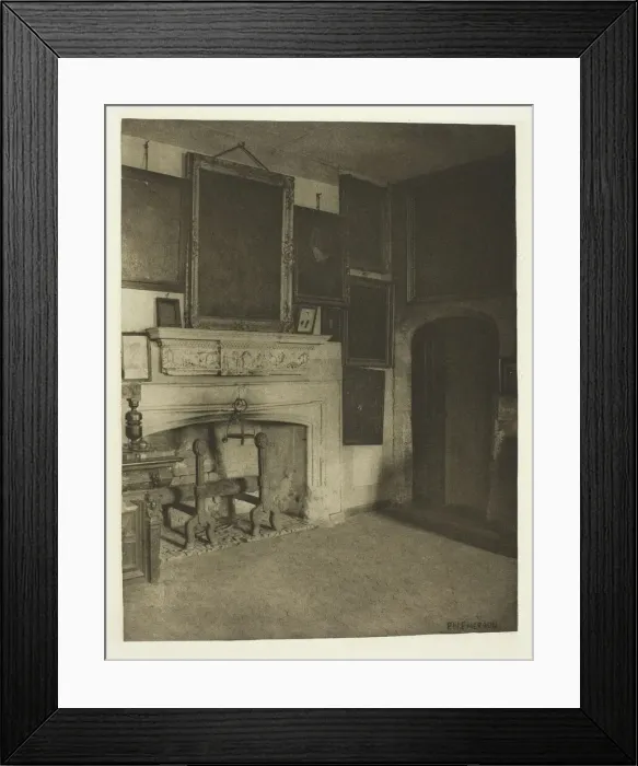 Framed Print : The Conspirators Room, Old Rye House, 1880s. Creator: Peter Henry Emerson Framed Print : The Conspirators Room, Old Rye House, 1880s. Creator: Peter Henry Emerson