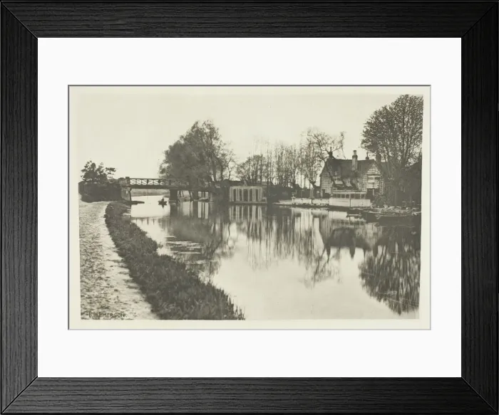 Framed Print : The Old Rye House Inn, 1888. Creator: Peter Henry Emerson Framed Print : The Old Rye House Inn, 1888. Creator: Peter Henry Emerson