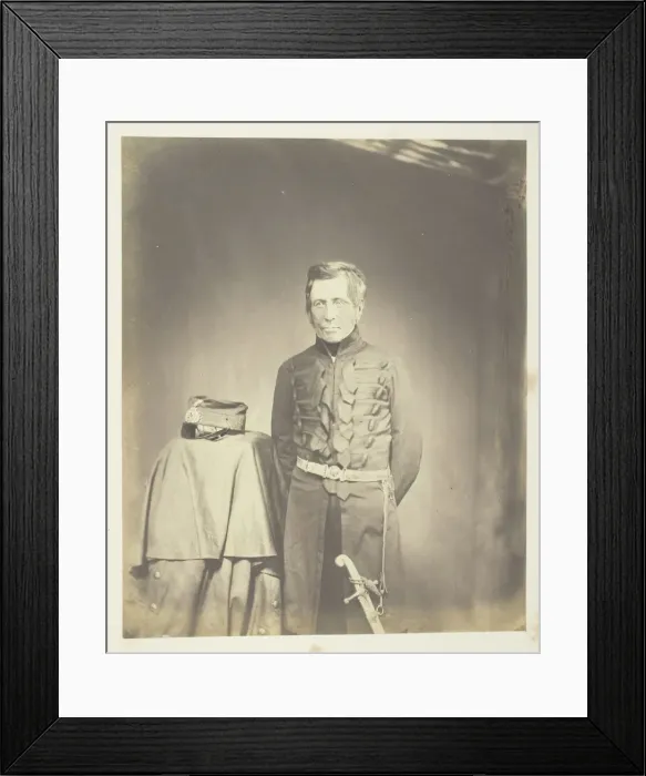 Framed Print : General Sir J. Burgoyne, Bart. G. C. B. 1855. Creator: Roger Fenton Framed Print : General Sir J. Burgoyne, Bart. G. C. B. 1855. Creator: Roger Fenton