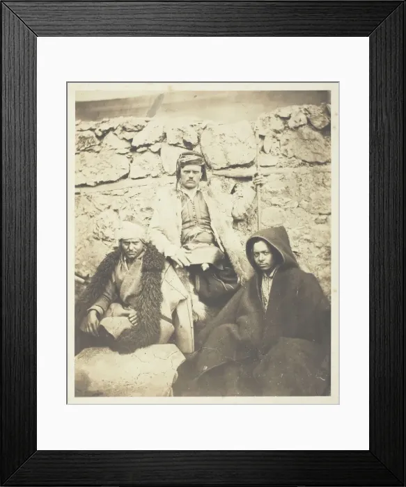 Framed Print : Group of Croat Chiefs, 1855. Creator: Roger Fenton Framed Print : Group of Croat Chiefs, 1855. Creator: Roger Fenton