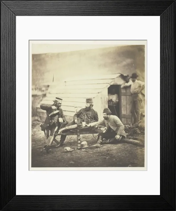 Framed Print : Hardships in the Camp, 1855. Creator: Roger Fenton Framed Print : Hardships in the Camp, 1855. Creator: Roger Fenton