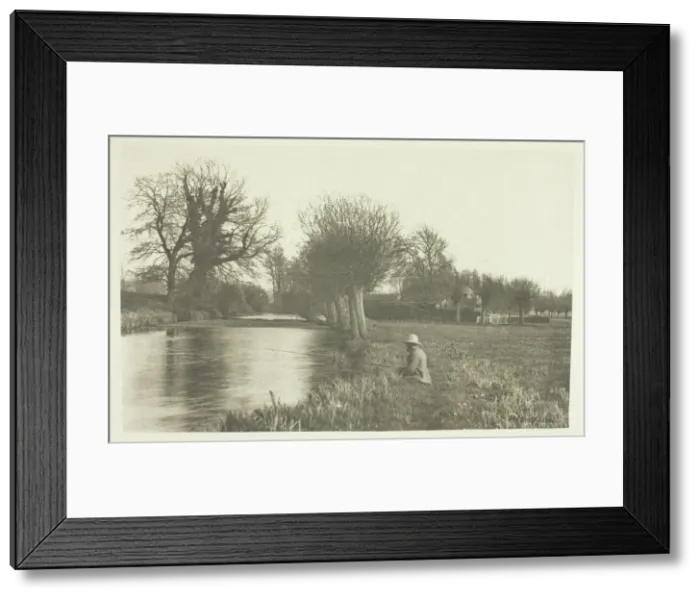 Framed Print : Keepers Cottage, Amwell Magna Fishery, 1880s. Creator: Peter Henry Emerson Framed Print : Keepers Cottage, Amwell Magna Fishery, 1880s. Creator: Peter Henry Emerson