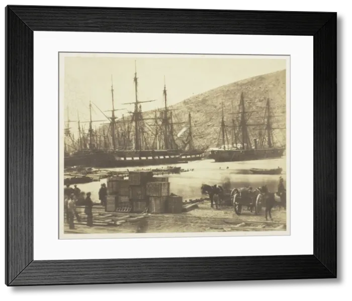 Framed Print : Head of Harbour, Balaklava, 1855. Creator: Roger Fenton Framed Print : Head of Harbour, Balaklava, 1855. Creator: Roger Fenton