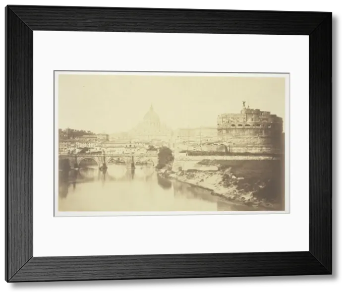 Framed Print : Untitled (bridge over Tiber River), c. 1857. Creator: Robert MacPherson Framed Print : Untitled (bridge over Tiber River), c. 1857. Creator: Robert MacPherson
