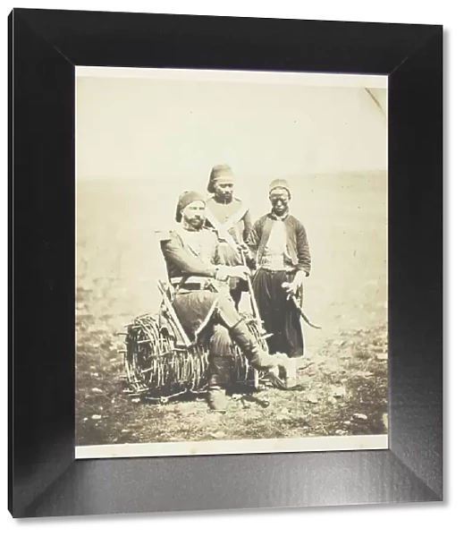 Ismail Pacha and Attendants, 1855. Creator: Roger Fenton