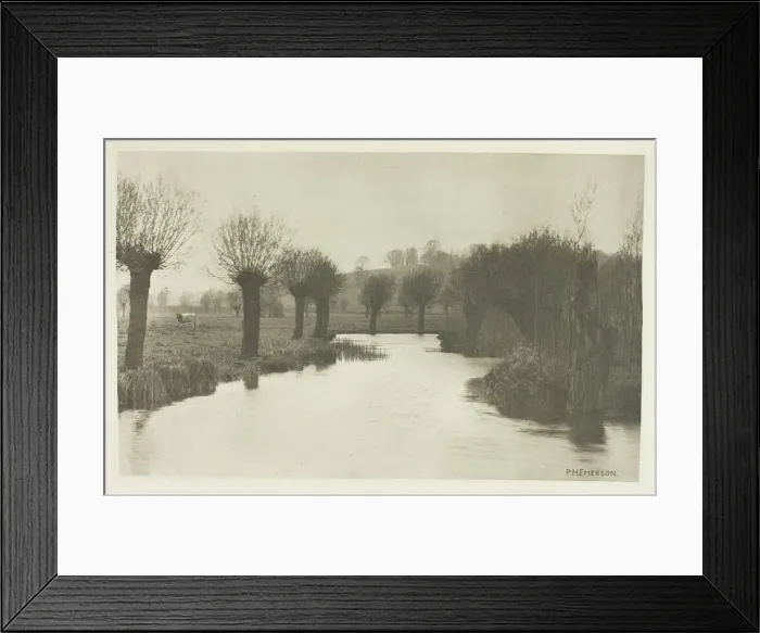 Framed Print : Mouth of the River Ash, 1880s. Creator: Peter Henry Emerson Framed Print : Mouth of the River Ash, 1880s. Creator: Peter Henry Emerson