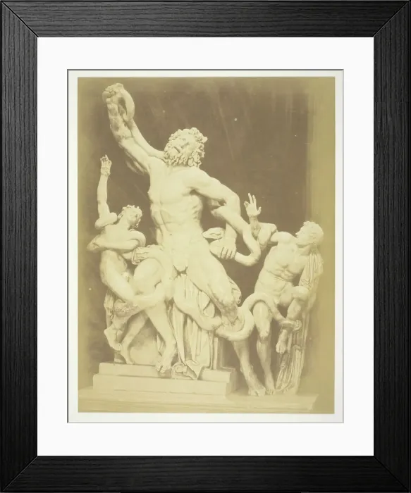 Framed Print : Untitled (Statue of the Laocoon), c. 1857. Creator: Robert MacPherson Framed Print : Untitled (Statue of the Laocoon), c. 1857. Creator: Robert MacPherson