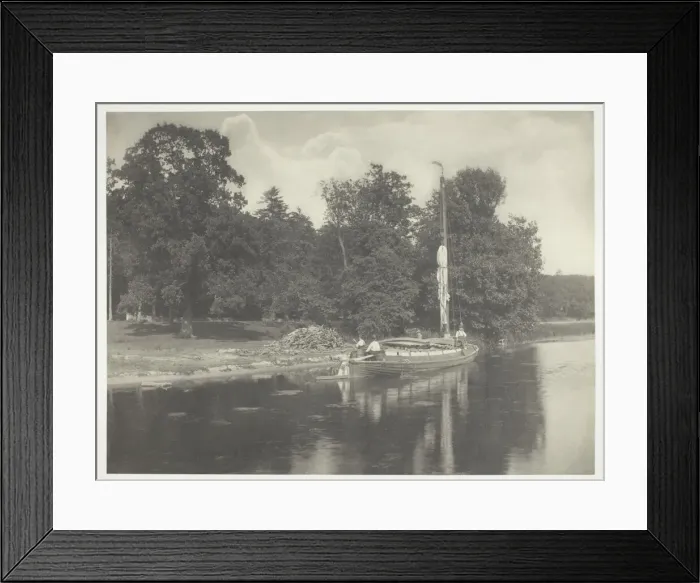 Framed Print : The River Bure at Coltishall, 1886. Creator: Peter Henry Emerson Framed Print : The River Bure at Coltishall, 1886. Creator: Peter Henry Emerson