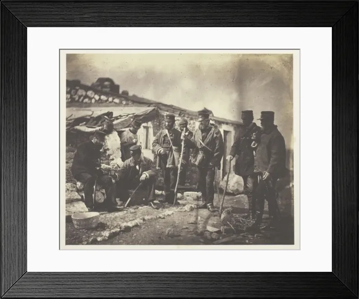 Framed Print : Lieutenant Colonel Shadforth and Officers of the 57th, 1855. Creator: Roger Fenton Framed Print : Lieutenant Colonel Shadforth and Officers of the 57th, 1855. Creator: Roger Fenton