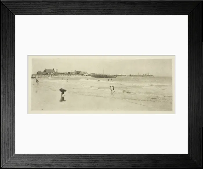 Framed Print : On Gorleston Sands, 1887. Creator: Peter Henry Emerson Framed Print : On Gorleston Sands, 1887. Creator: Peter Henry Emerson