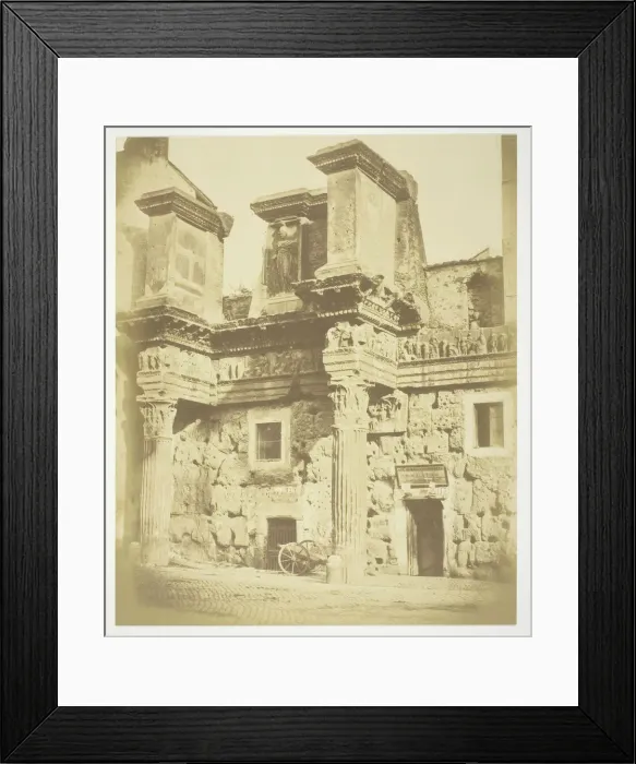 Framed Print : Untitled (Temple of Minerva), c. 1857. Creator: Robert MacPherson Framed Print : Untitled (Temple of Minerva), c. 1857. Creator: Robert MacPherson