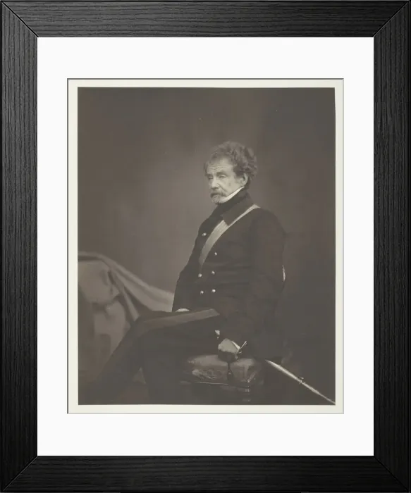 Framed Print : Lieutenant General Sir Colin Campbell, G. C. B. 1855. Creator: Roger Fenton Framed Print : Lieutenant General Sir Colin Campbell, G. C. B. 1855. Creator: Roger Fenton
