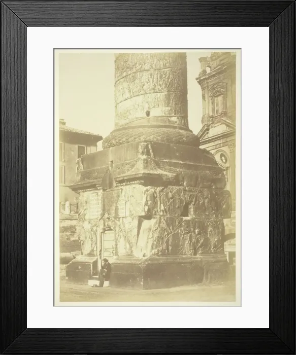 Framed Print : Untitled (Trajans Column, Base), c. 1857. Creator: Robert MacPherson Framed Print : Untitled (Trajans Column, Base), c. 1857. Creator: Robert MacPherson