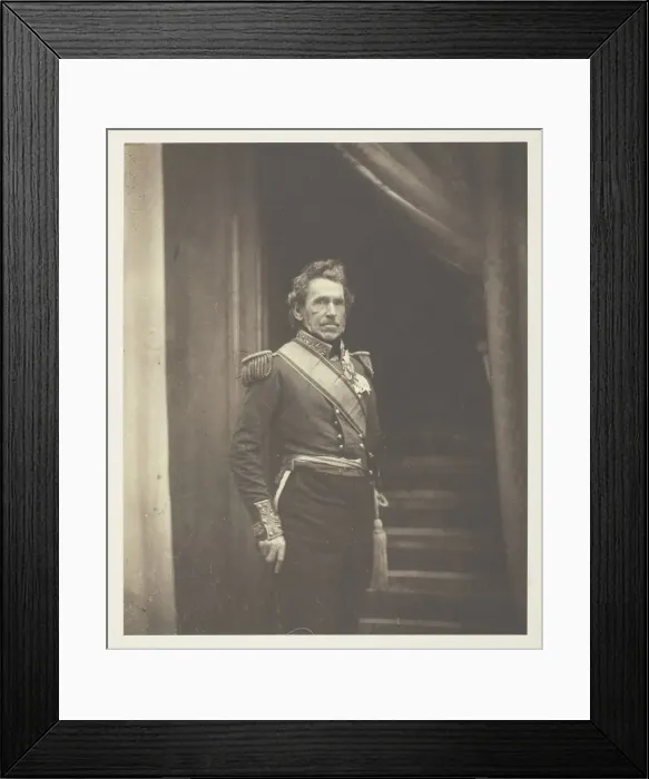 Framed Print : Lieutenant General Sir de Lacy Evans, G. C. B. 1855. Creator: Roger Fenton Framed Print : Lieutenant General Sir de Lacy Evans, G. C. B. 1855. Creator: Roger Fenton