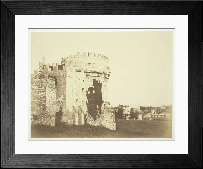Framed Print : Untitled (Ruin of a Round Fortress Building), c. 1857. Creator: Robert MacPherson Framed Print : Untitled (Ruin of a Round Fortress Building), c. 1857. Creator: Robert MacPherson