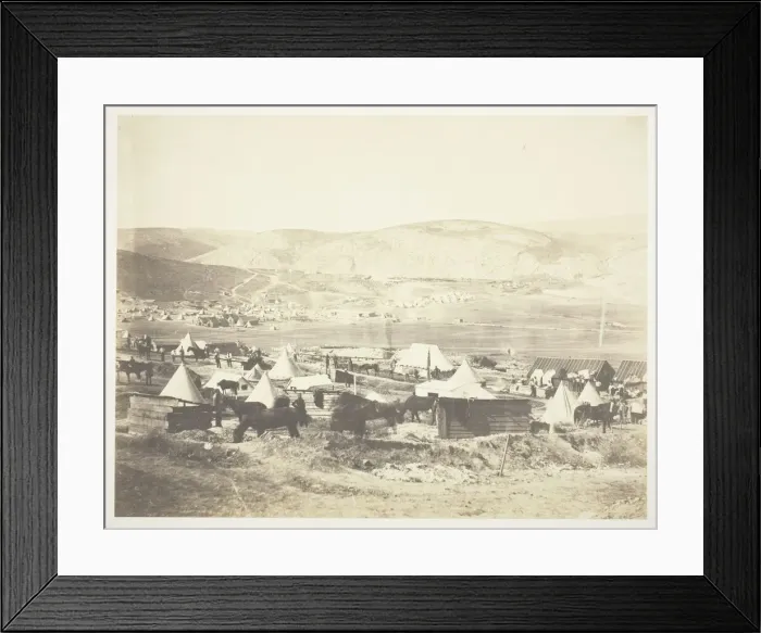 Framed Print : Camp of the 5th Dragoon Guards, 1855. Creator: Roger Fenton Framed Print : Camp of the 5th Dragoon Guards, 1855. Creator: Roger Fenton