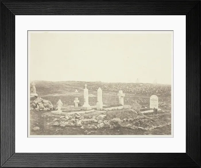 Framed Print : Cemetery, Cathcarts Hill, 1855. Creator: Roger Fenton Framed Print : Cemetery, Cathcarts Hill, 1855. Creator: Roger Fenton