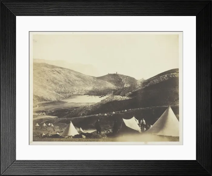 Framed Print : Balaklava, from Guards Hill, 1855. Creator: Roger Fenton Framed Print : Balaklava, from Guards Hill, 1855. Creator: Roger Fenton
