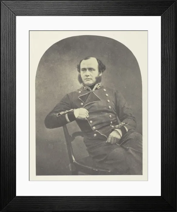 Framed Print : Major Gen l Charles Ashe Windham, 1855. Creator: Roger Fenton Framed Print : Major Gen l Charles Ashe Windham, 1855. Creator: Roger Fenton