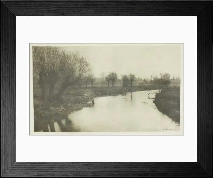 Framed Print : Stanstead from the Lea, 1880s. Creator: Peter Henry Emerson Framed Print : Stanstead from the Lea, 1880s. Creator: Peter Henry Emerson