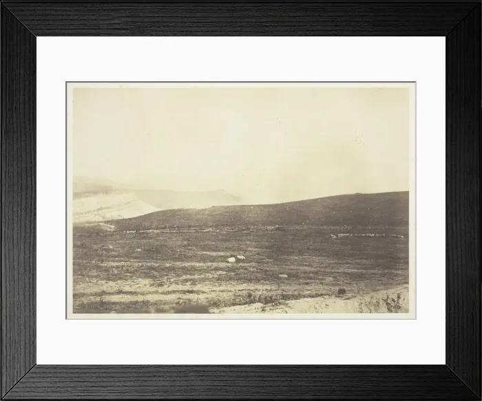 Framed Print : The Guards Redoubt, Inkermann, 1855. Creator: Roger Fenton Framed Print : The Guards Redoubt, Inkermann, 1855. Creator: Roger Fenton