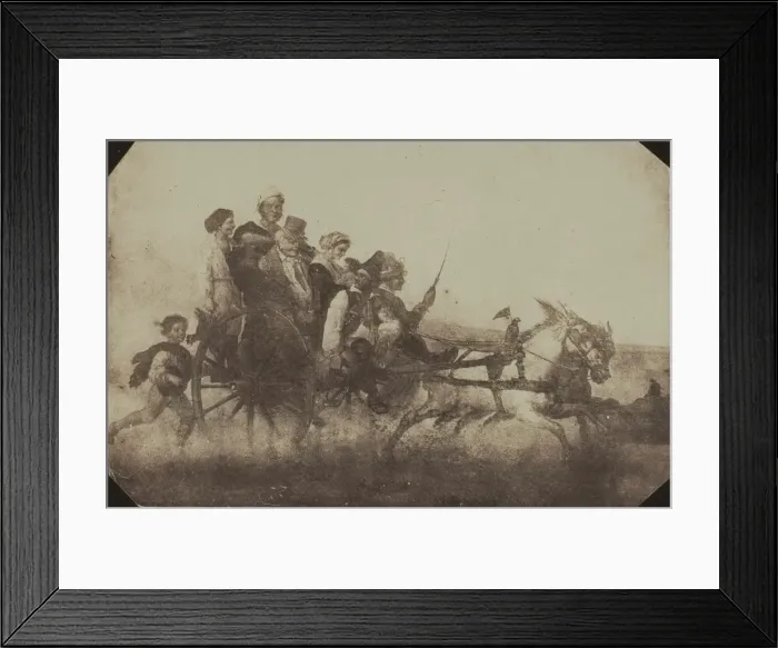 Framed Print : Neapolitan Conveyance - Copy of a Painting at Lacock Abbey, c. 1840 Framed Print : Neapolitan Conveyance - Copy of a Painting at Lacock Abbey, c. 1840
