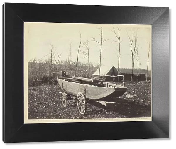 Pontoon Boat, Brandy Station, Virginia, February 1864. Creator: Alexander Gardner