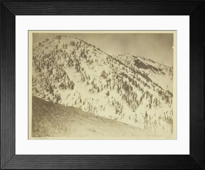 Framed Print : Snow Peaks, Bull Run Mining District, Nevada, 1871. Creator: Tim O Sullivan Framed Print : Snow Peaks, Bull Run Mining District, Nevada, 1871. Creator: Tim O Sullivan