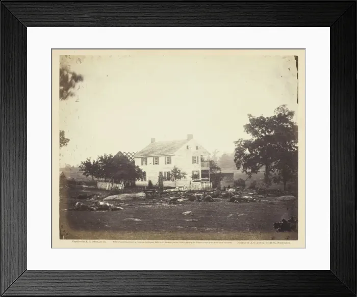 Framed Print : Trossells House, Battle-Field of Gettysburg, July 1863. Creator: Alexander Gardner Framed Print : Trossells House, Battle-Field of Gettysburg, July 1863. Creator: Alexander Gardner