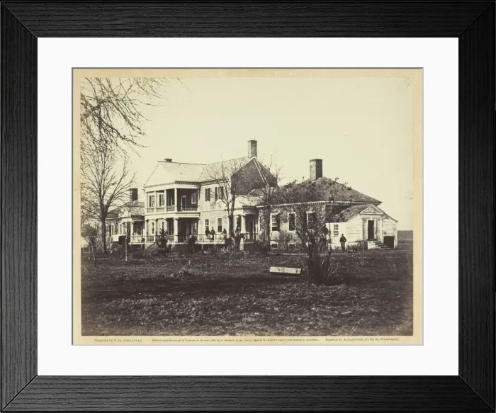 Framed Print : Lacey House, Falmouth, Virginia, December 1862. Creator: Alexander Gardner Framed Print : Lacey House, Falmouth, Virginia, December 1862. Creator: Alexander Gardner