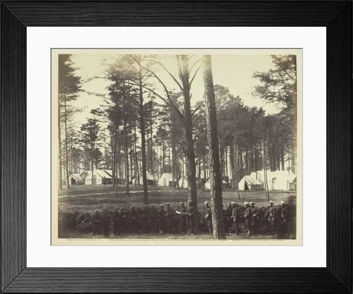Framed Print : Head-Quarters Army of the Potomac, February 1864. Creator: Alexander Gardner Framed Print : Head-Quarters Army of the Potomac, February 1864. Creator: Alexander Gardner