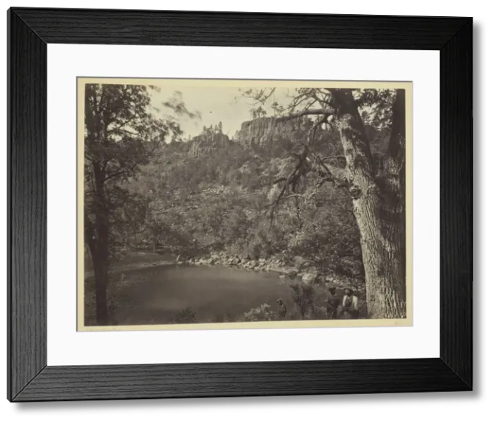 Framed Print : View on Apache Lake, Sierra Blanca Range, Arizona, 1873. Creator: Tim O Sullivan Framed Print : View on Apache Lake, Sierra Blanca Range, Arizona, 1873. Creator: Tim O Sullivan