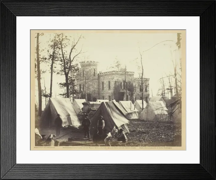 Framed Print : Castle Murray, Near Auburn, Virginia, November 1863. Creator: Alexander Gardner Framed Print : Castle Murray, Near Auburn, Virginia, November 1863. Creator: Alexander Gardner