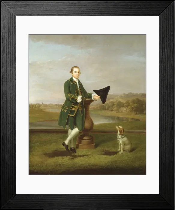 Framed Print : Portrait of a Man, 1763. Creator: Arthur Devis Framed Print : Portrait of a Man, 1763. Creator: Arthur Devis