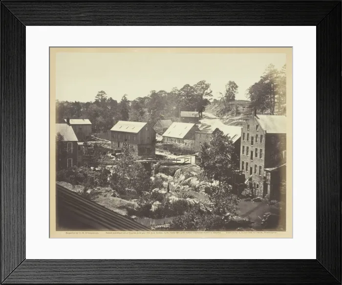 Framed Print : View on the Appomattox River, May 1865. Creator: Alexander Gardner Framed Print : View on the Appomattox River, May 1865. Creator: Alexander Gardner