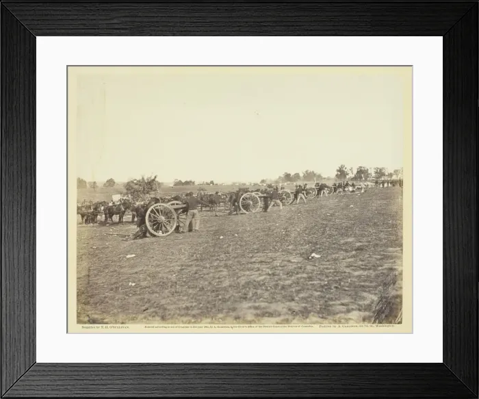 Framed Print : Incidents of the War: Battery D, 5th U. S. Artillery in Action, 1863 Framed Print : Incidents of the War: Battery D, 5th U. S. Artillery in Action, 1863