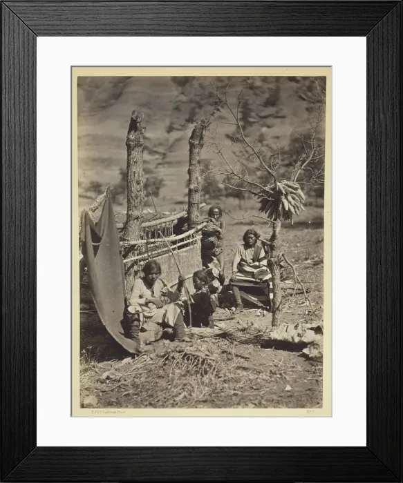 Framed Print : Aboriginal Life Among the Navajoe Indians, Near Old Fort Defiance, N. M. 1873 Framed Print : Aboriginal Life Among the Navajoe Indians, Near Old Fort Defiance, N. M. 1873