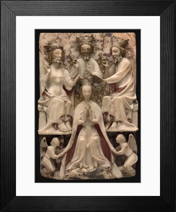 Framed Print : The Coronation of the Virgin, 15th century. Creator: Unknown Framed Print : The Coronation of the Virgin, 15th century. Creator: Unknown