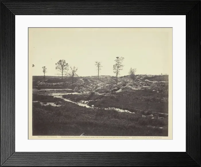 Framed Print : Interior View of the Confederate Line, May 1865. Creator: Alexander Gardner Framed Print : Interior View of the Confederate Line, May 1865. Creator: Alexander Gardner