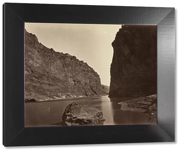 Black Canon, Colorado River, Looking Below, Near Camp 7, 1871. Creator: Tim O'Sullivan