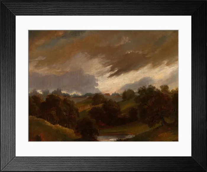 Framed Print : Hampstead, Stormy Sky, 1814. Creator: Unknown Framed Print : Hampstead, Stormy Sky, 1814. Creator: Unknown