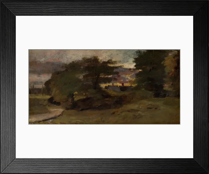 Framed Print : Landscape with Cottages, 1809 / 10. Creator: John Constable Framed Print : Landscape with Cottages, 1809 / 10. Creator: John Constable