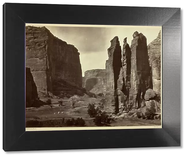 Canyon de Chelle, Walls of the Grand Canyon, about 1200 feet in height, 1873