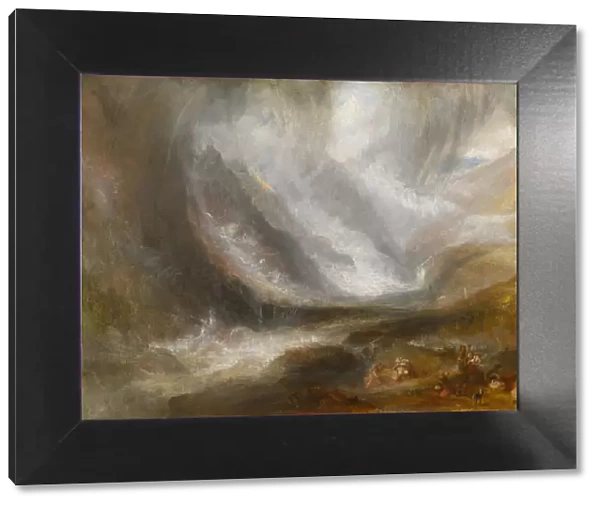 Valley of Aosta: Snowstorm, Avalanche, and Thunderstorm, 1836  /  37. Creator: JMW Turner